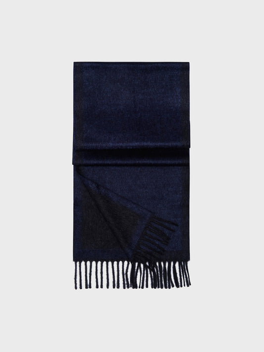 Dark blue cashmere silk scarf