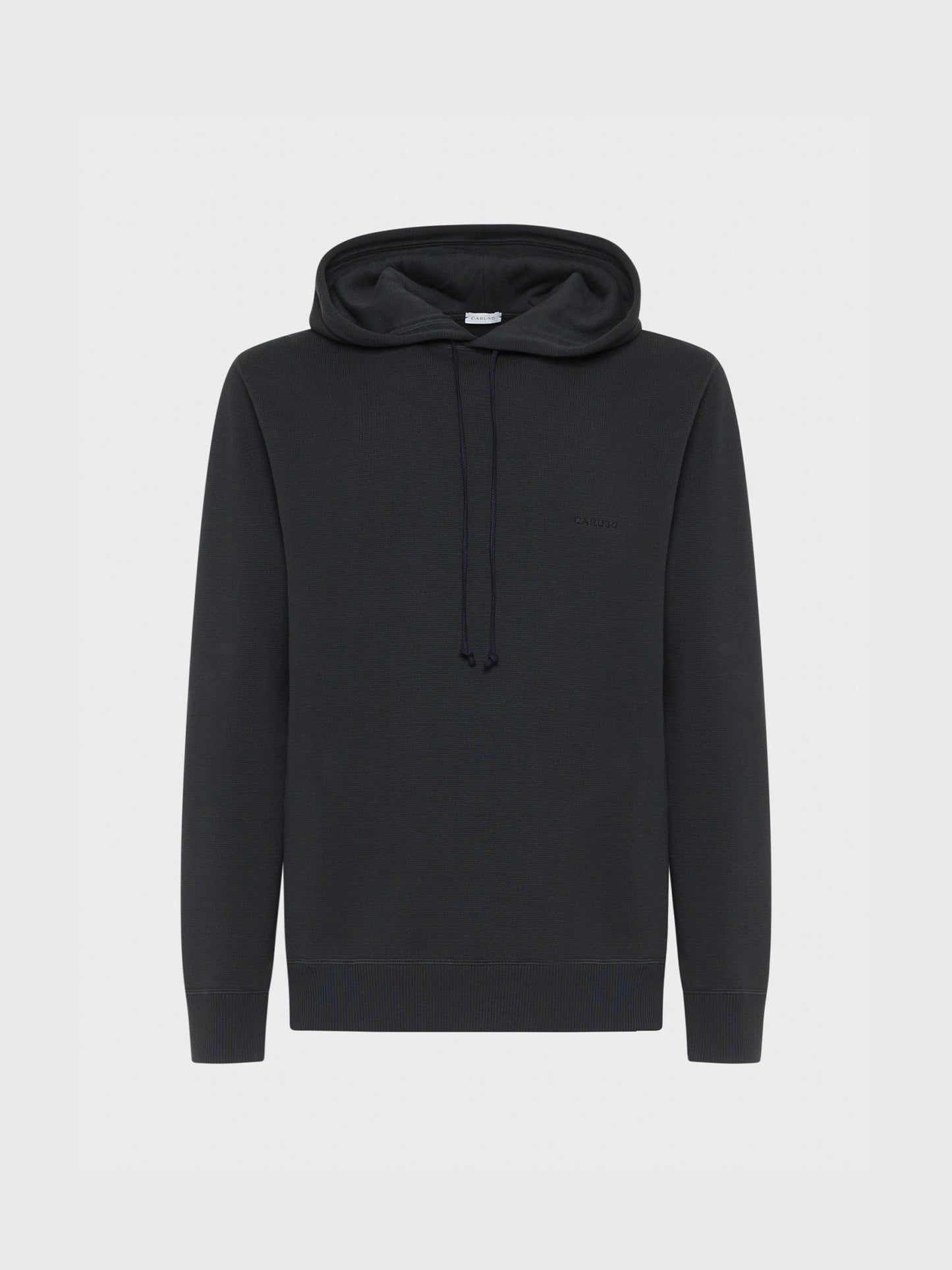 Charcoal Milano knit hoodie