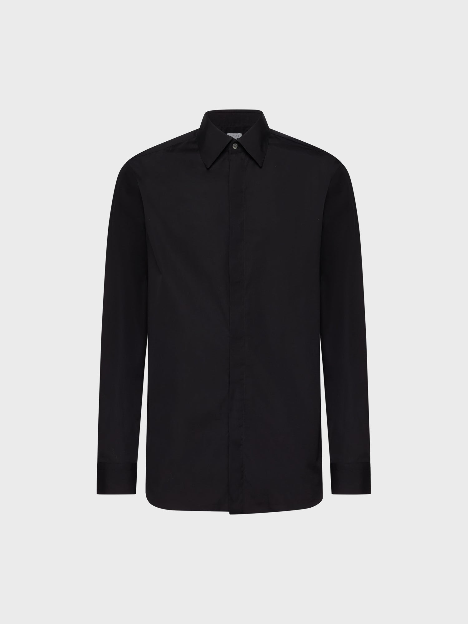 Black slim cotton shirt Black slim cotton shirt