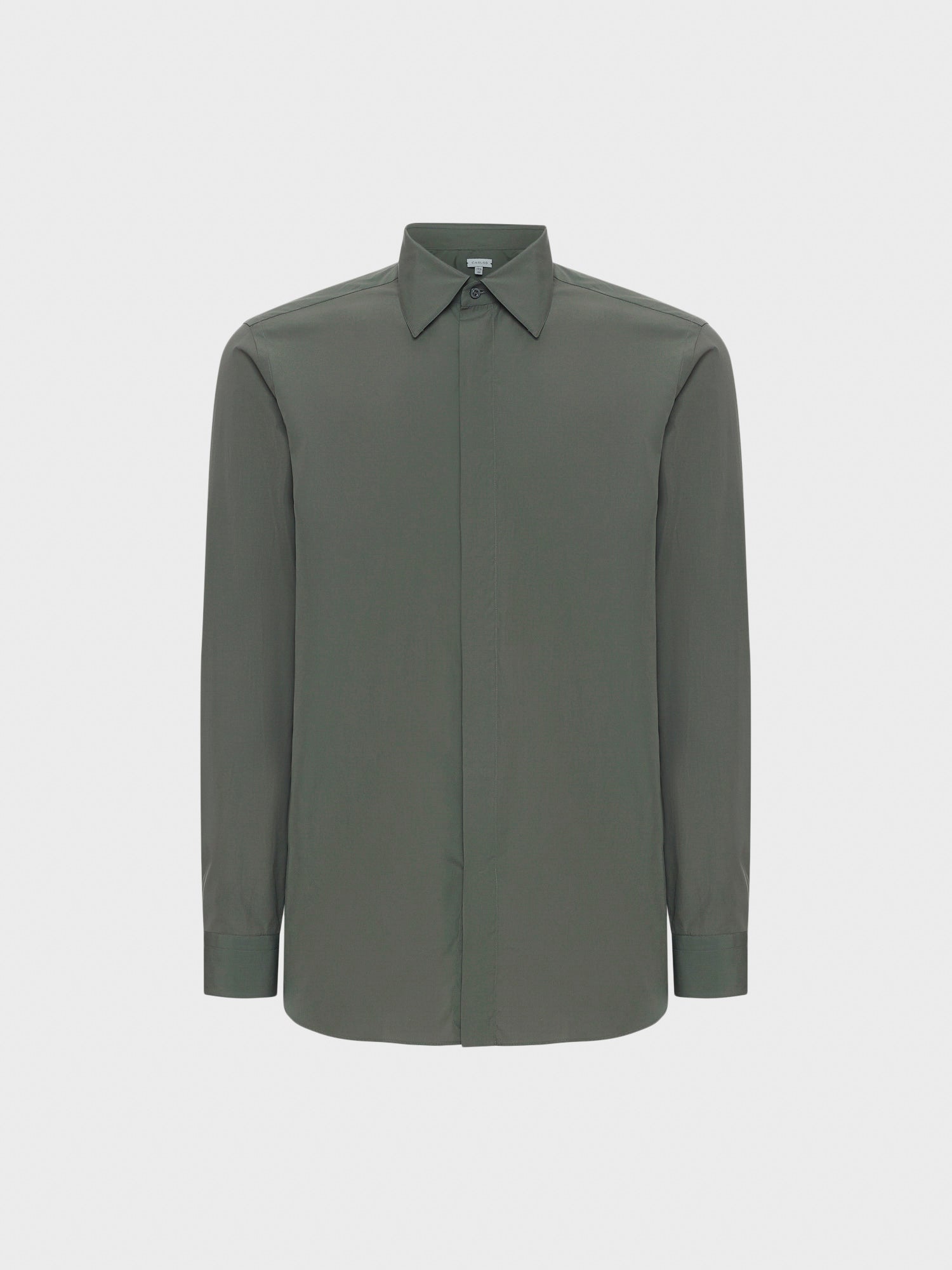 men's sage green dress shirt Sage green slim cotton shirt