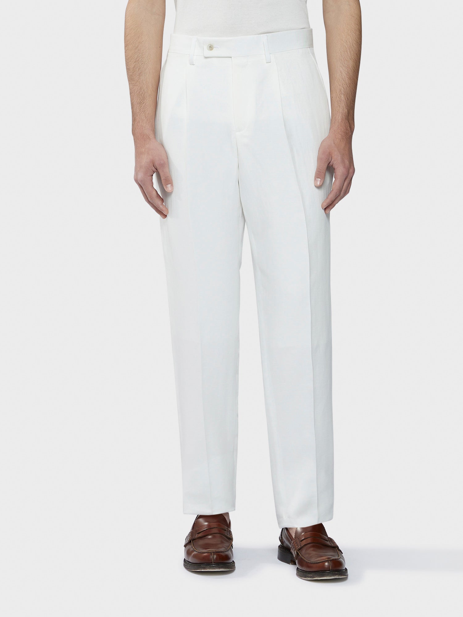 Pantaloni Eleganti Pantalone Chino Bianco Uomo Pantaloni Bianchi
