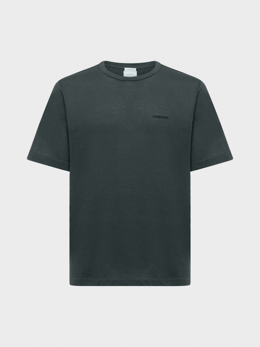 Caruso Menswear Abbigliamento Uomo T-Shirt girocollo seamless in jersey carbone still