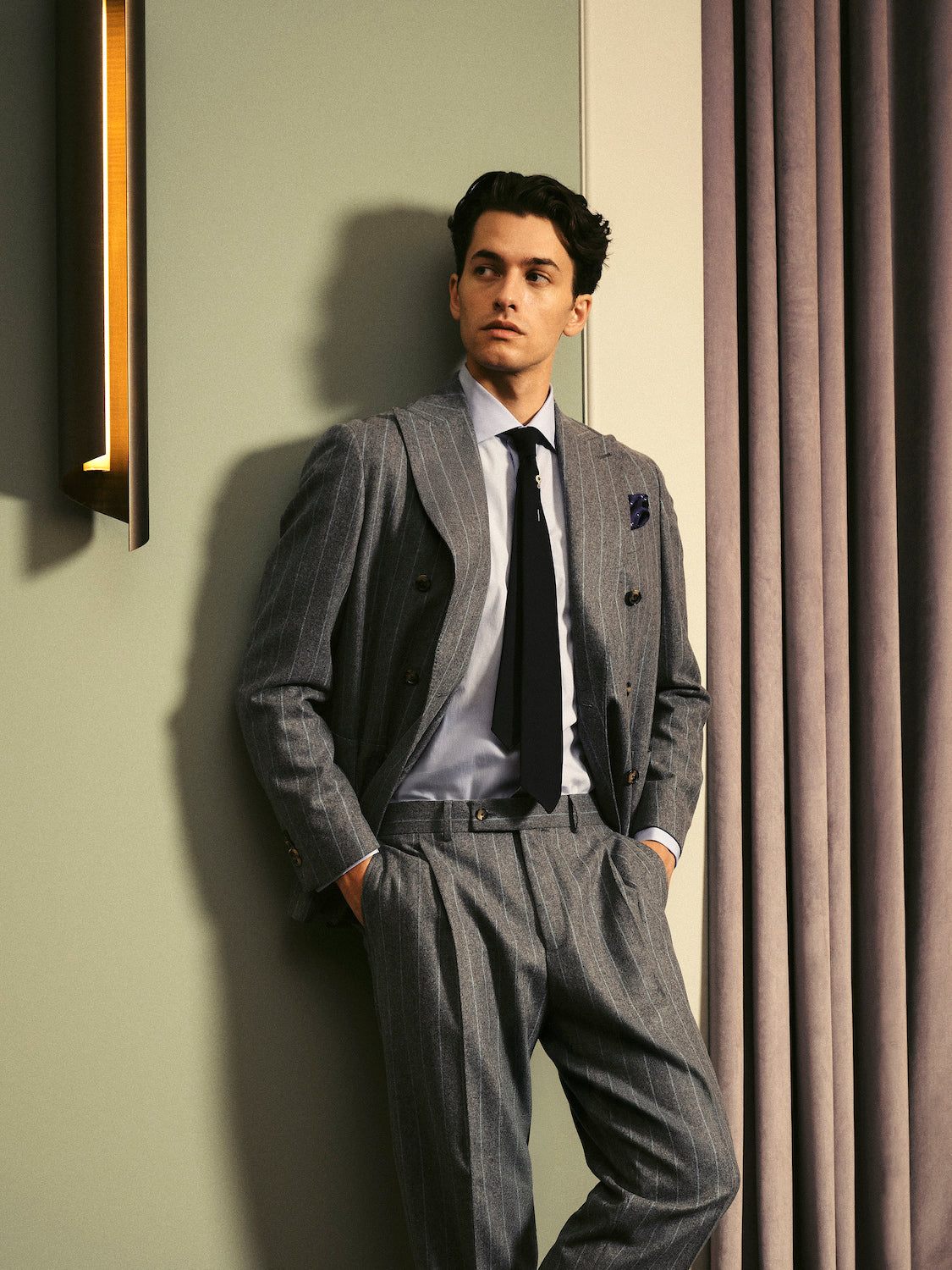 Soft Focus - Men's Suits in Flannel, Cashmere, and Silk Made in