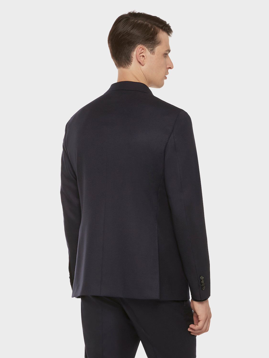 Caruso Menswear Abbigliamento Uomo Giacche Giacca aida doppiopetto in flanella di lana blu look 4