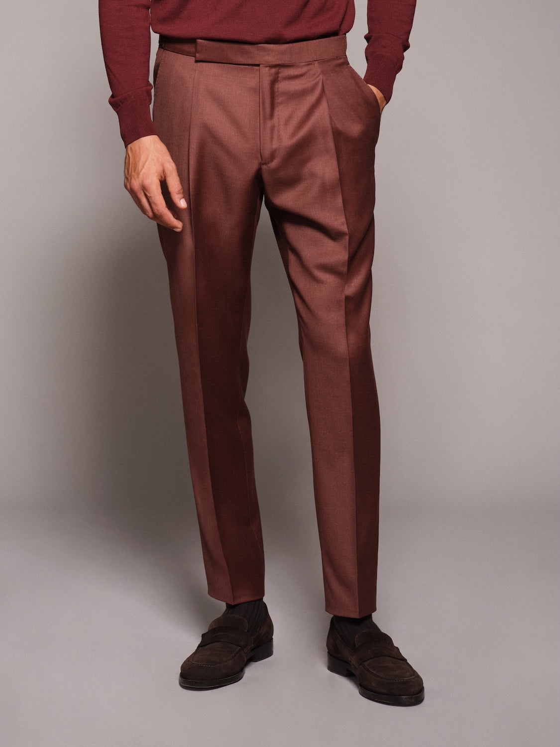 Abito Celeste doppiopetto in lana bordeaux