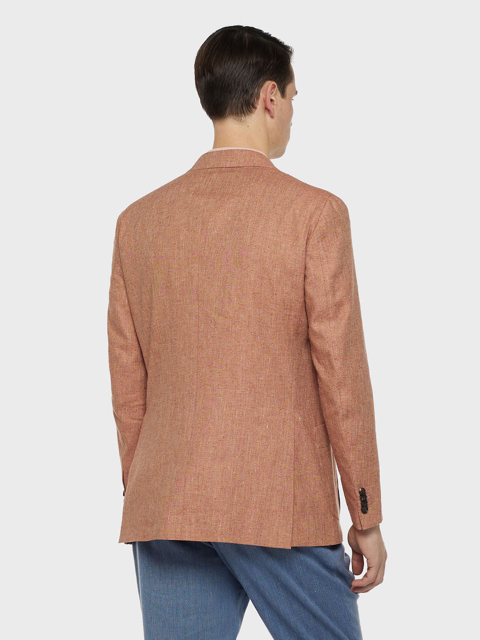 Pink Carmen Jacket in Silk and Linen