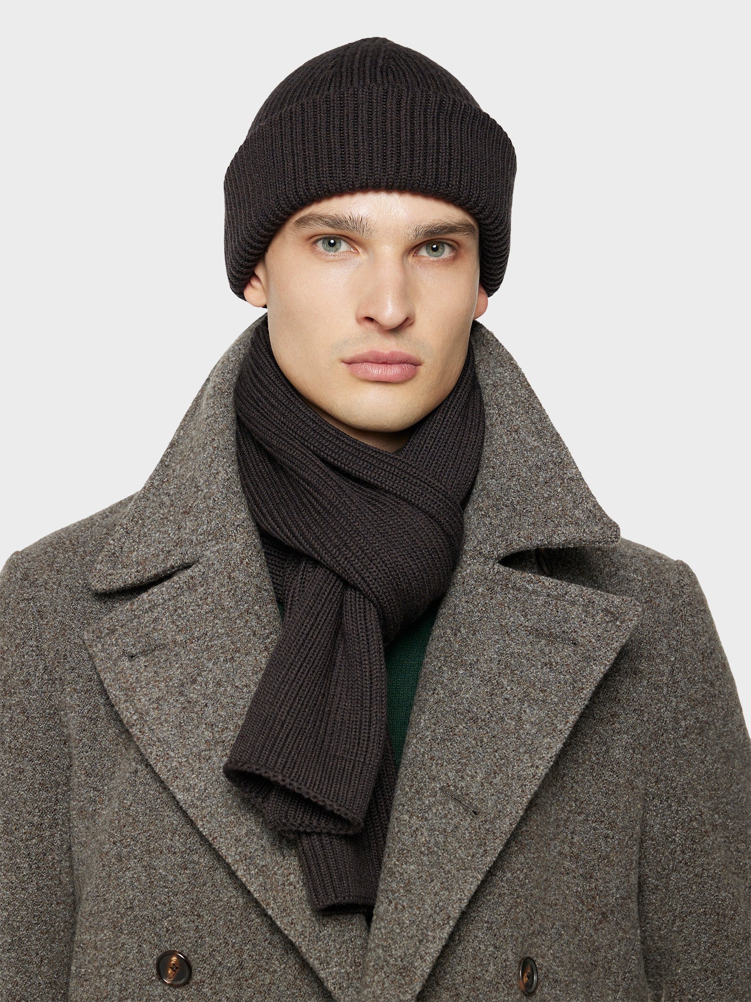 Caruso Menswear Abbigliamento Uomo Accessori Cappellino in lana marrone look 1