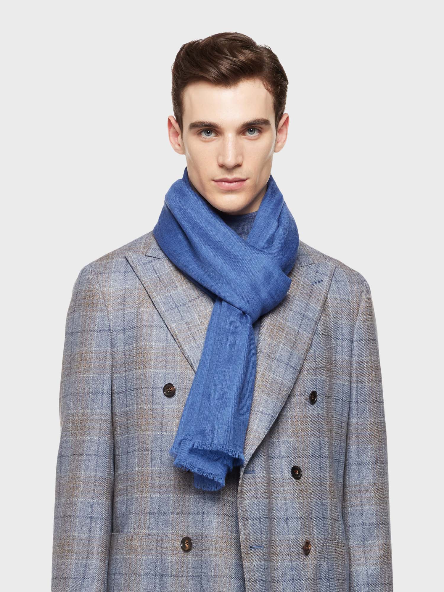 Mens Scarf Sciarpa Colombo Cashmere Sciarpa Modello Sciarpa Uomo