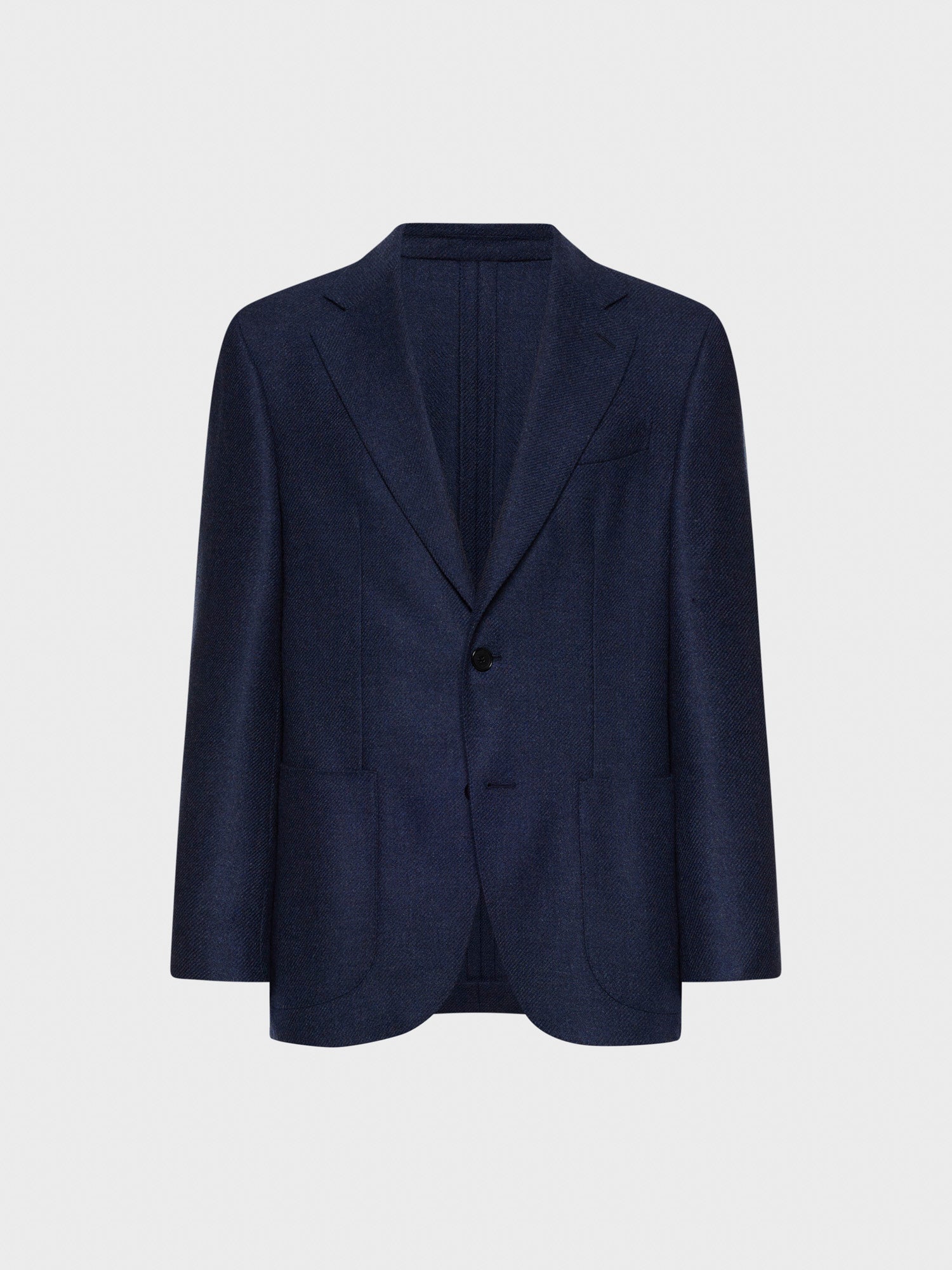 Blue butterfly jacket in cashmere and wool