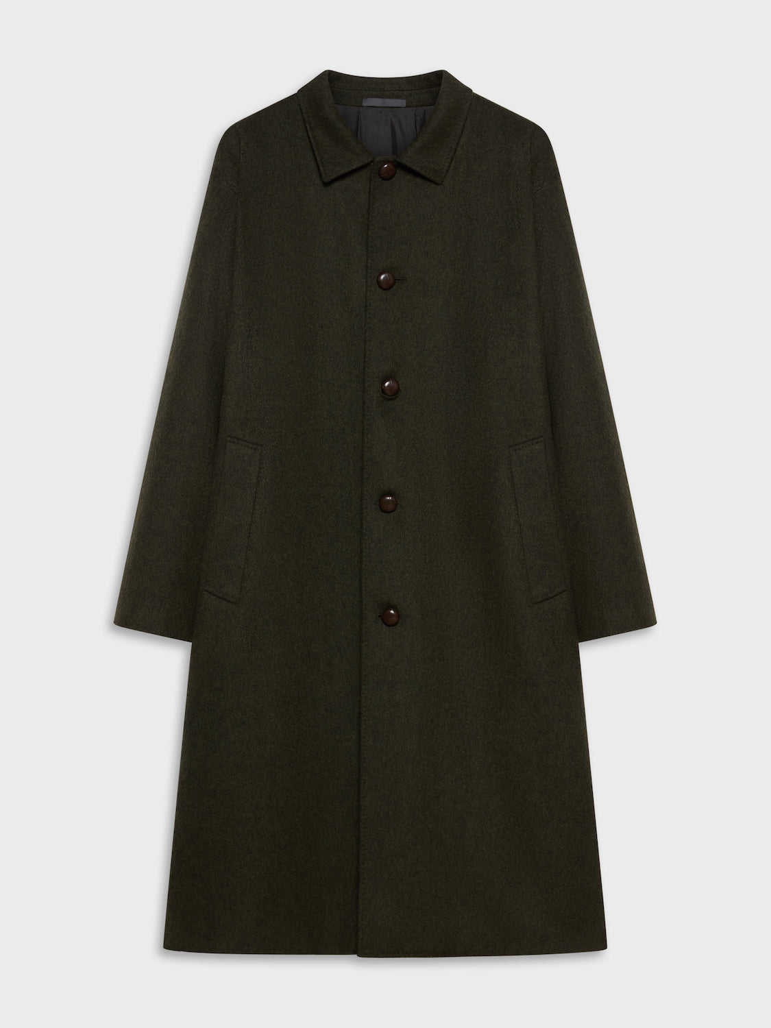 Caruso Menswear Abbigliamento Uomo Outerwear Cappotto loden in lana verde look 2