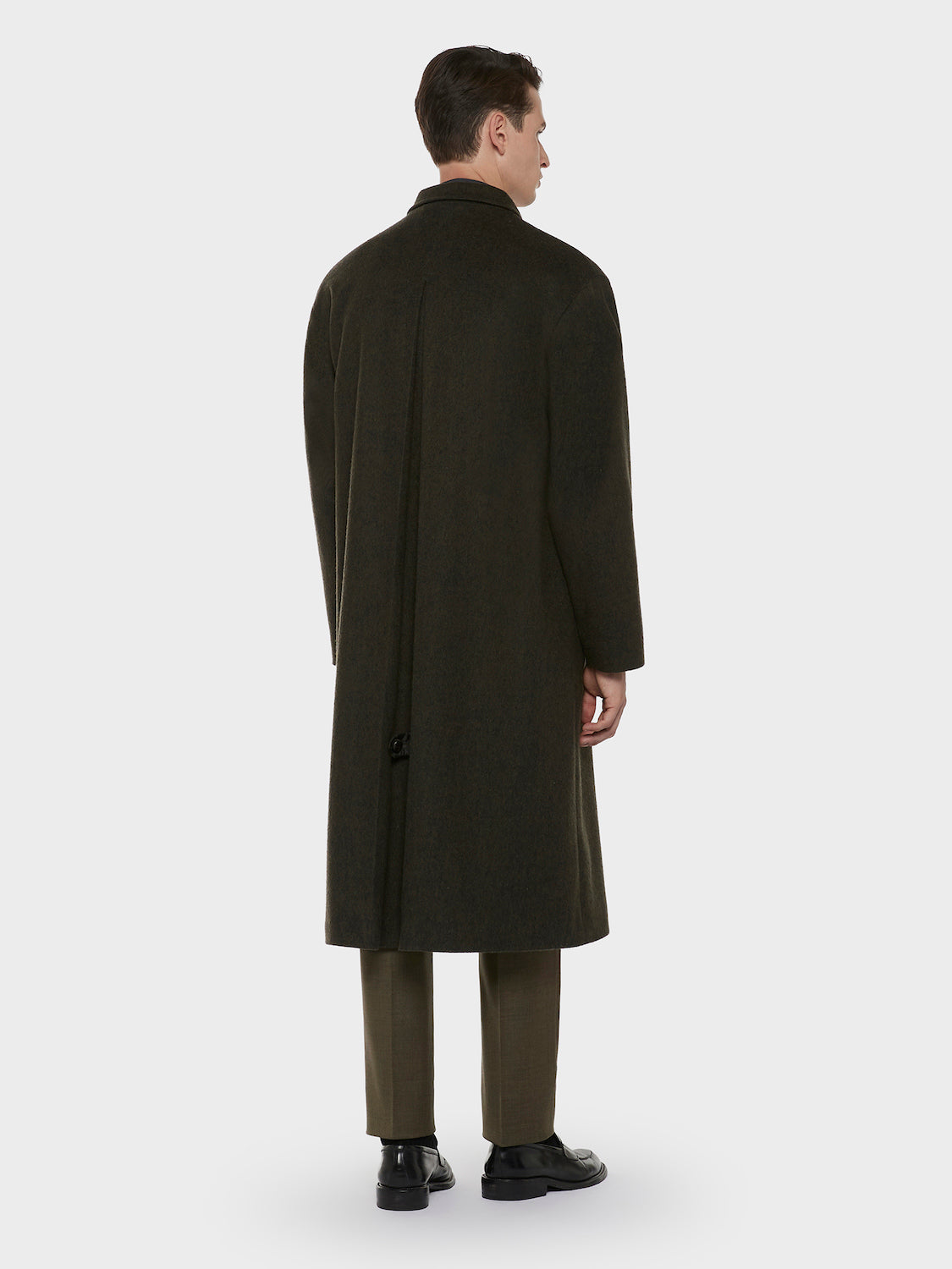 Caruso Menswear Abbigliamento Uomo Outerwear Cappotto loden in lana verde look 4