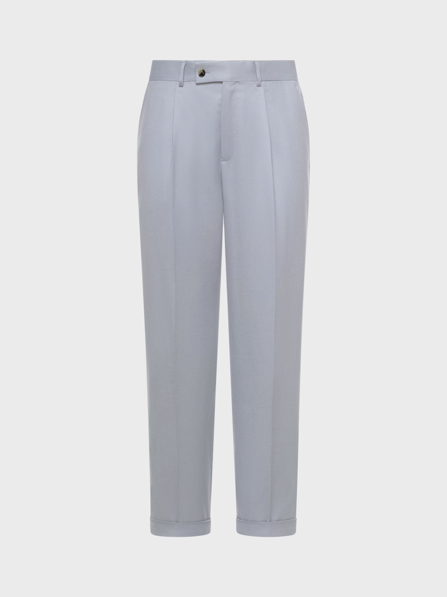 Caruso Menswear Abbigliamento Uomo Pantalone in flanella di lana grigio still