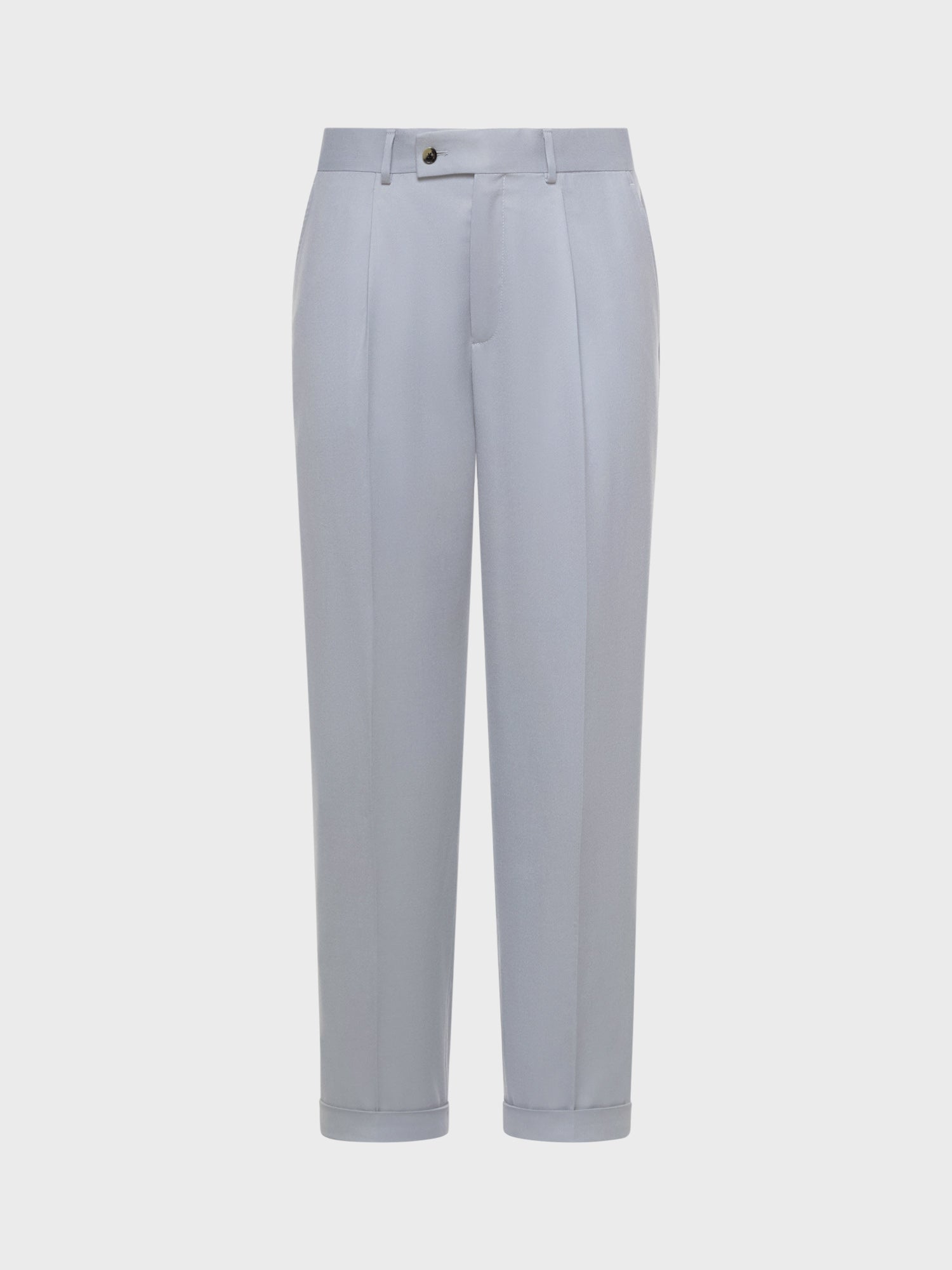 Caruso Menswear Abbigliamento Uomo Pantalone in flanella di lana grigio still