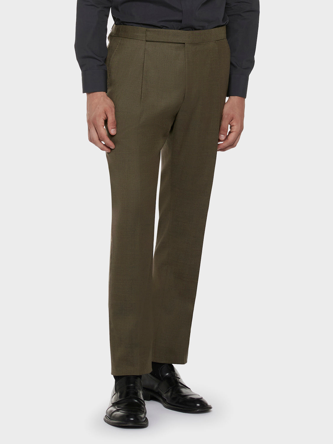 Caruso Menswear Abbigliamento Uomo Abiti Abito norma doppiopetto in lana zeelander verde look 4