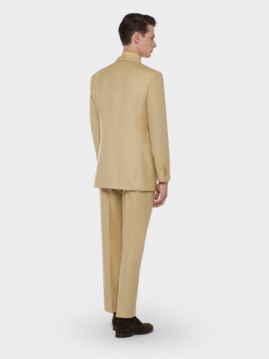 Caruso Menswear Abbigliamento Uomo Abiti Abito macbeth in lana giallo senape look 3