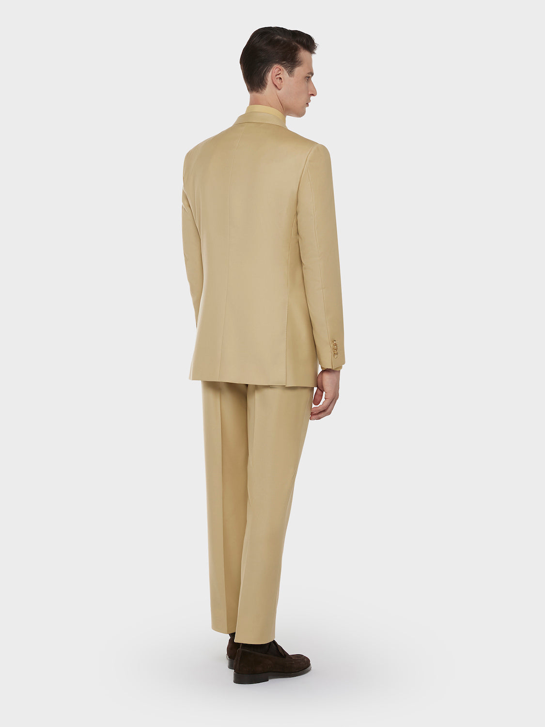 Caruso Menswear Abbigliamento Uomo Abiti Abito macbeth in lana giallo senape look 3