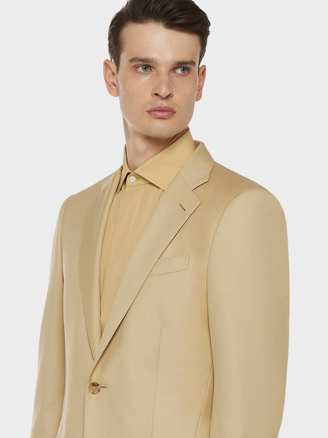 Caruso Menswear Abbigliamento Uomo Abiti Abito macbeth in lana giallo senape look 5