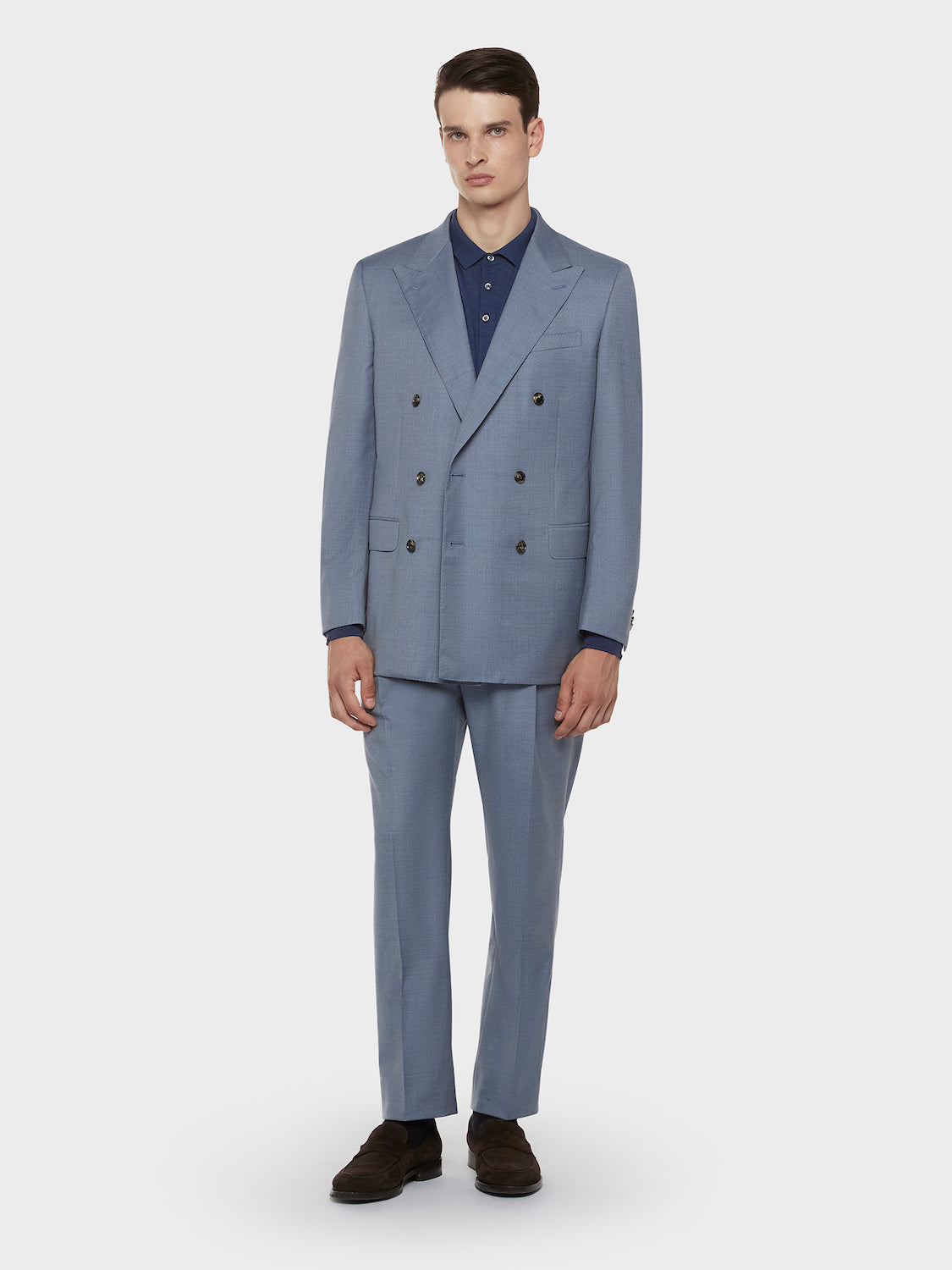 Caruso Menswear Abbigliamento Uomo Giacche Giacca macbeth in lana zeelander bluette look 1