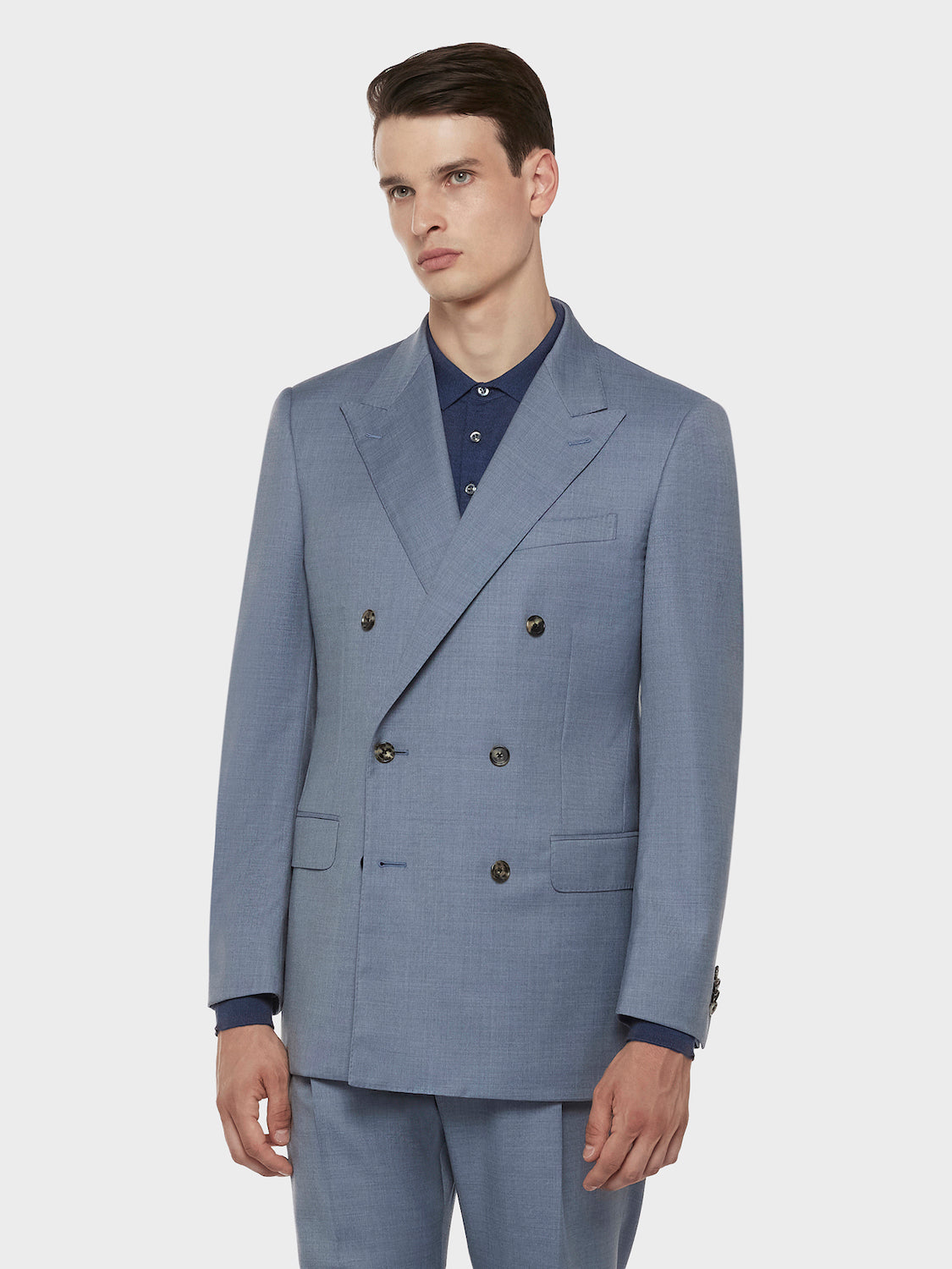 Caruso Menswear Abbigliamento Uomo Giacche Giacca macbeth in lana zeelander bluette look 3