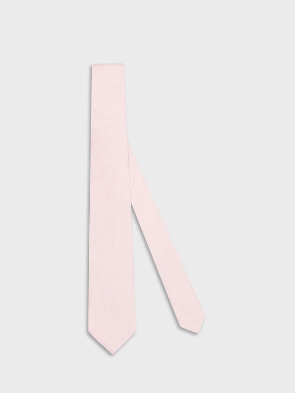 Silk jacquard tie pink