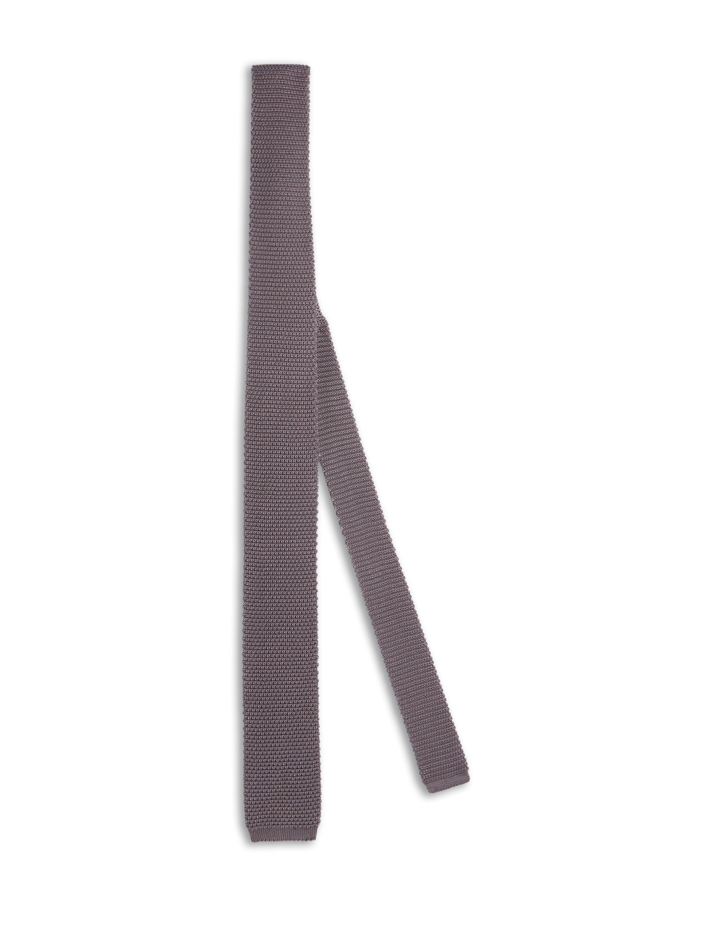 Cravatta in maglia di seta viola