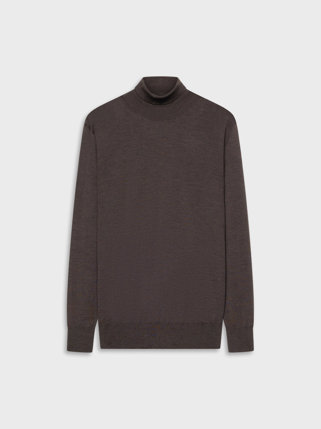 Caruso Menswear Abbigliamento Uomo Maglieria Dolcevita in lana, seta e cashmere marrone look 2