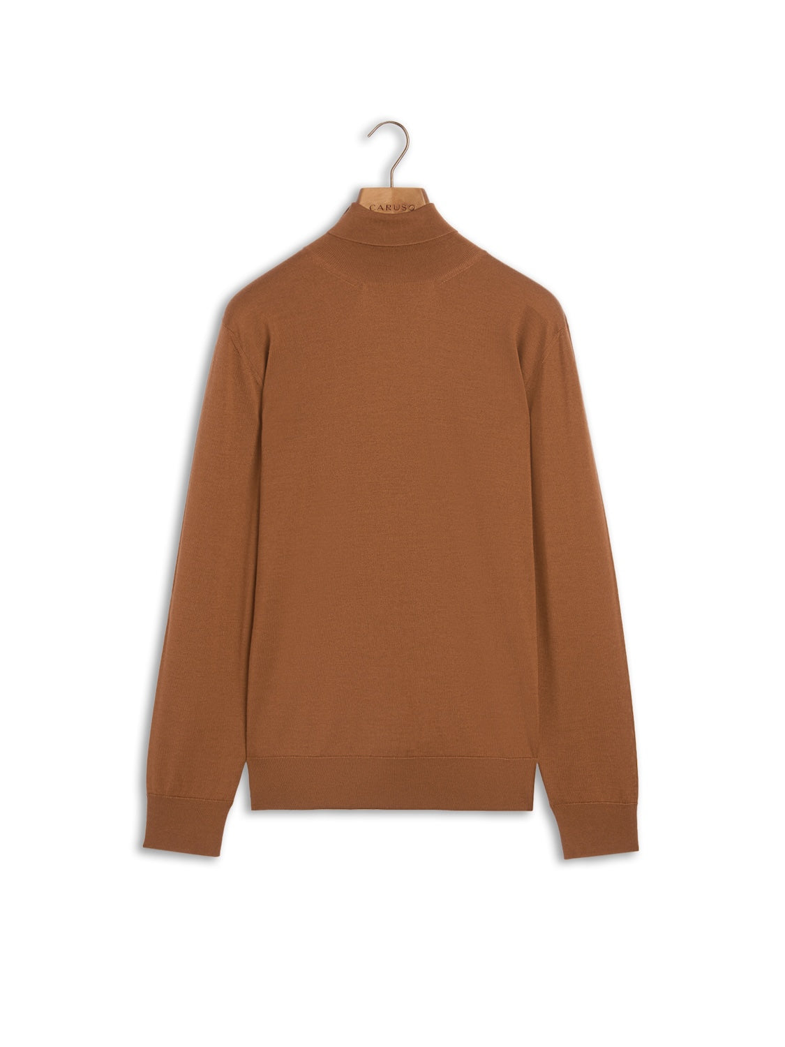 Dolcevita in lana, seta e cashmere beige