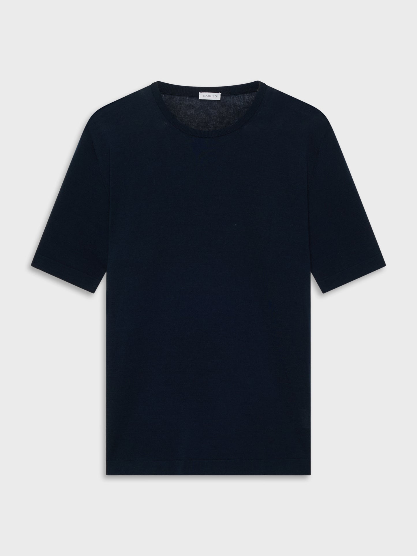 Maglia a maniche corte in cotone blu navy