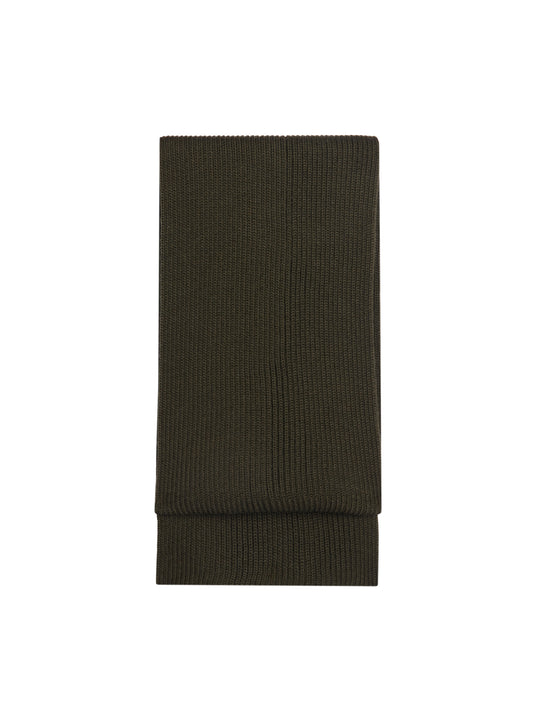 Scarf in green wool