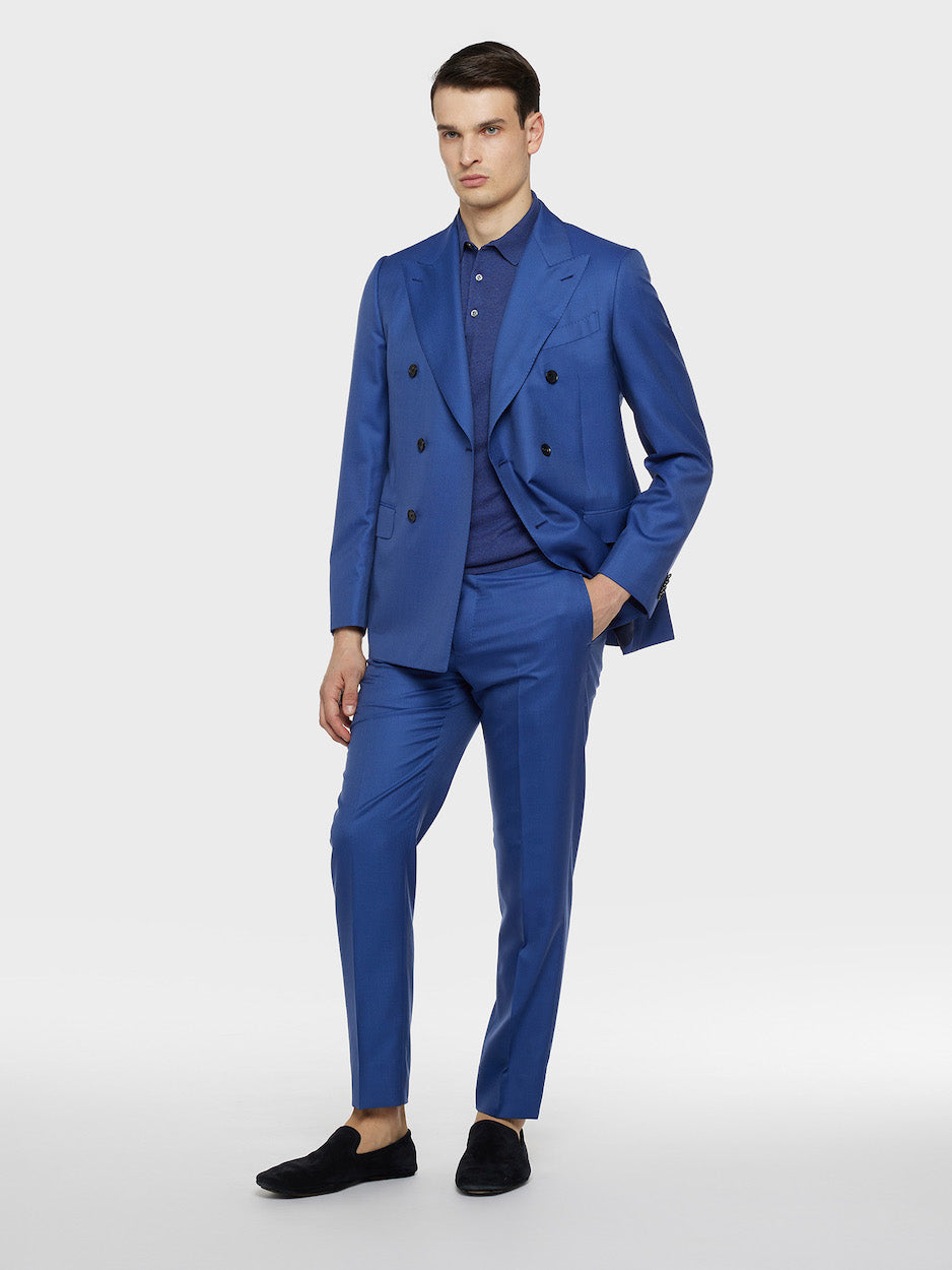 Blue Short-Sleeved Polo