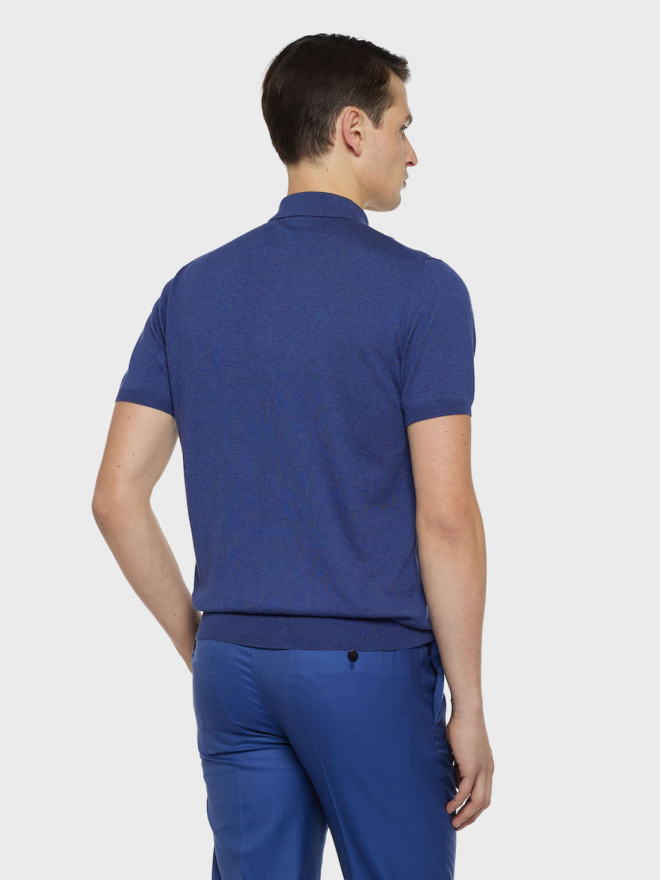 Blue Short-Sleeved Polo