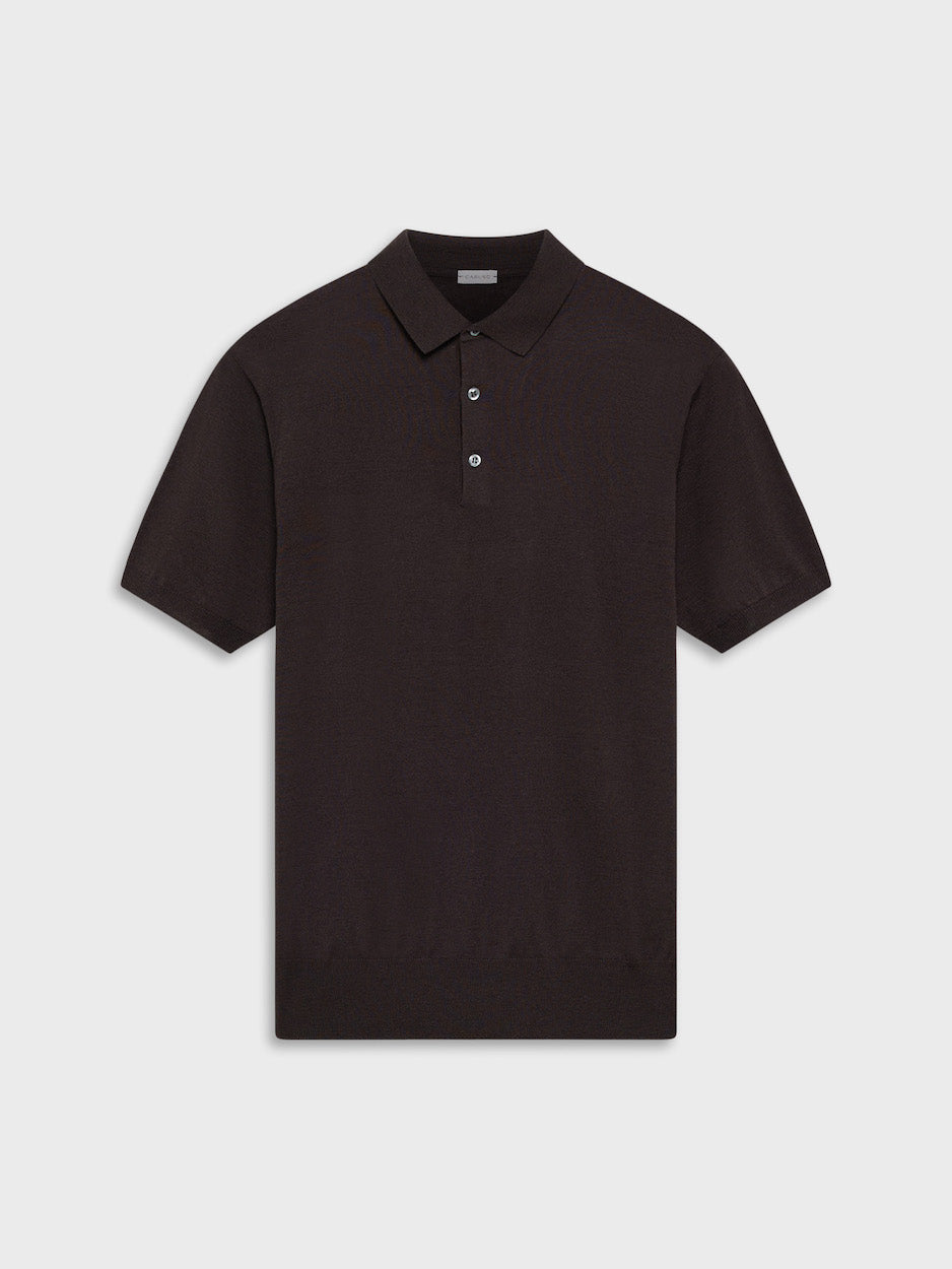Brown Short-Sleeved Polo