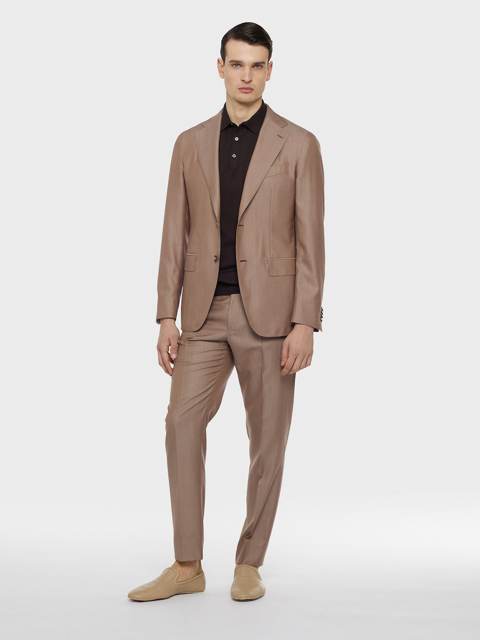 Brown Short-Sleeved Polo