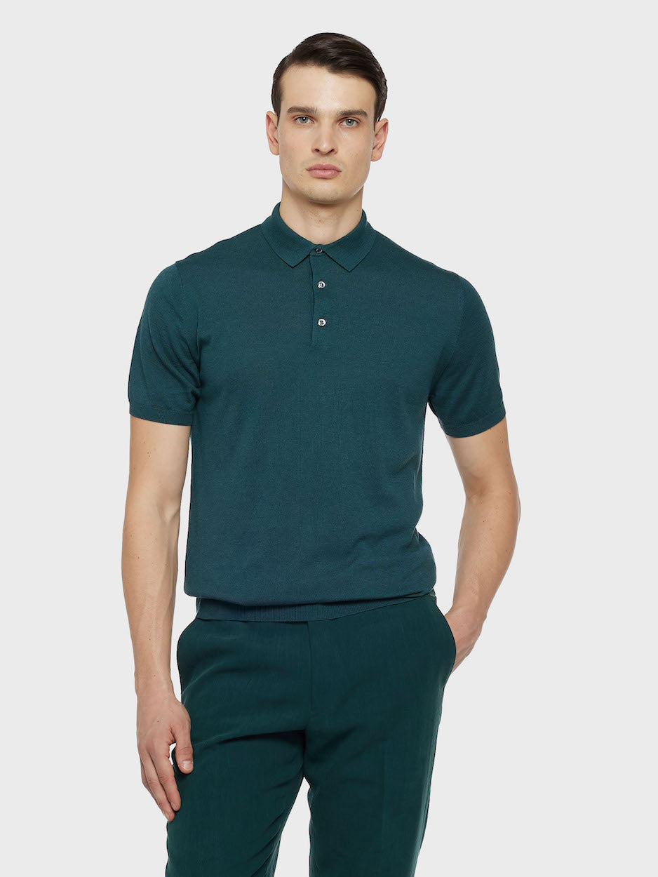 Brown Short-Sleeved Polo