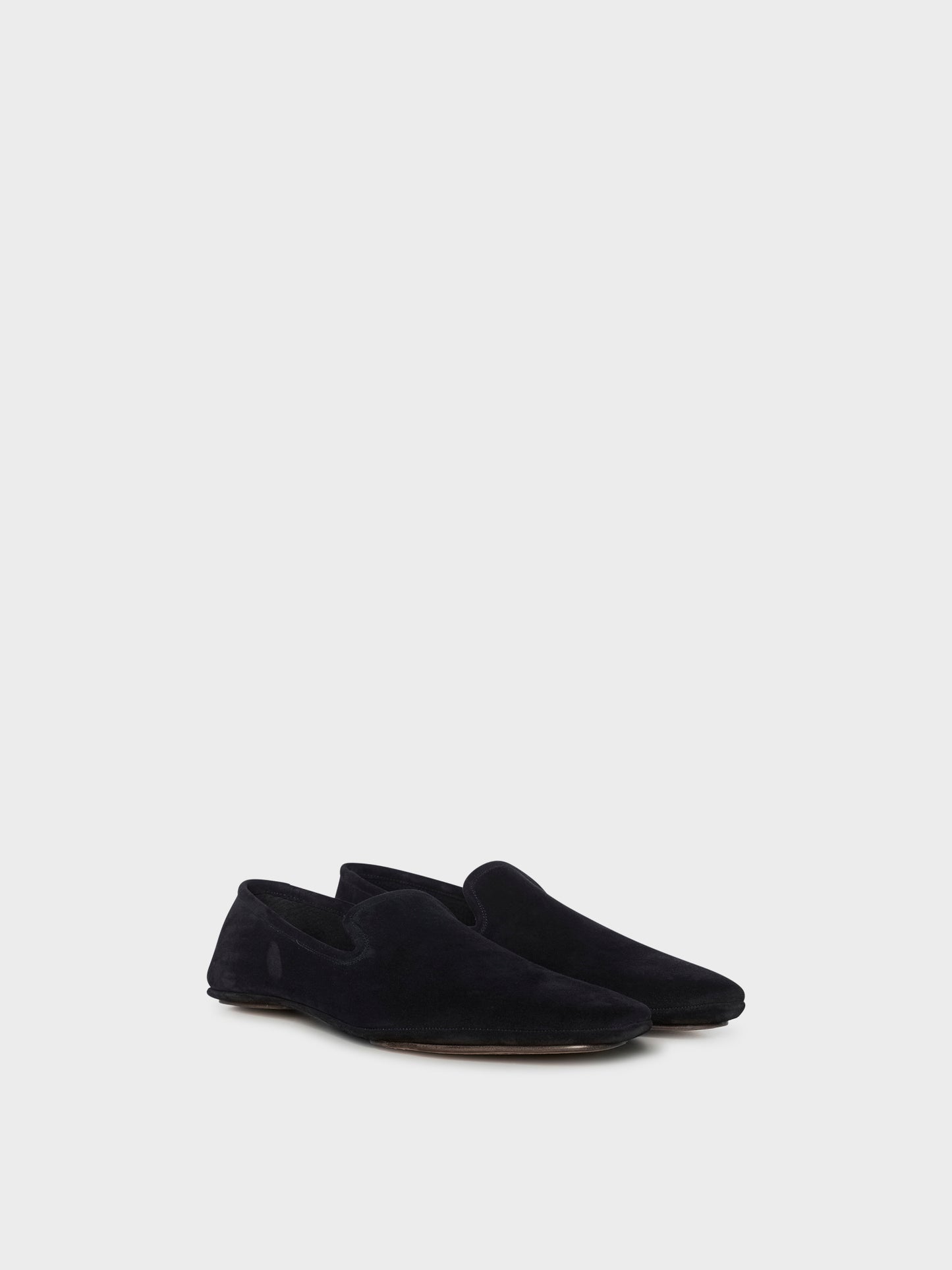 Slipper in pelle scamosciata marrone