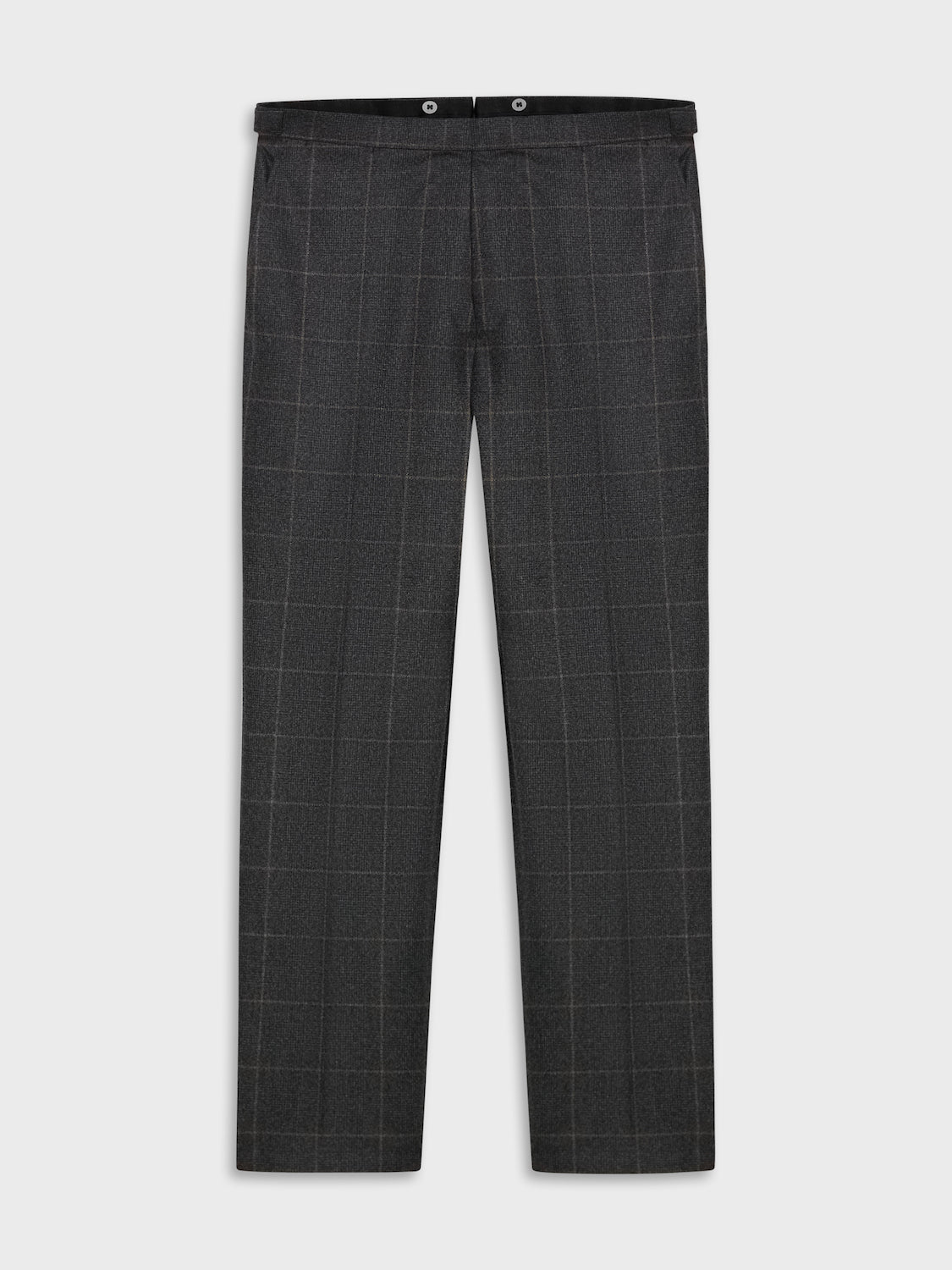 Caruso Menswear Abbigliamento Uomo Pantaloni Pantalone da giacca in lana 180s' principe di galles grigio look 2