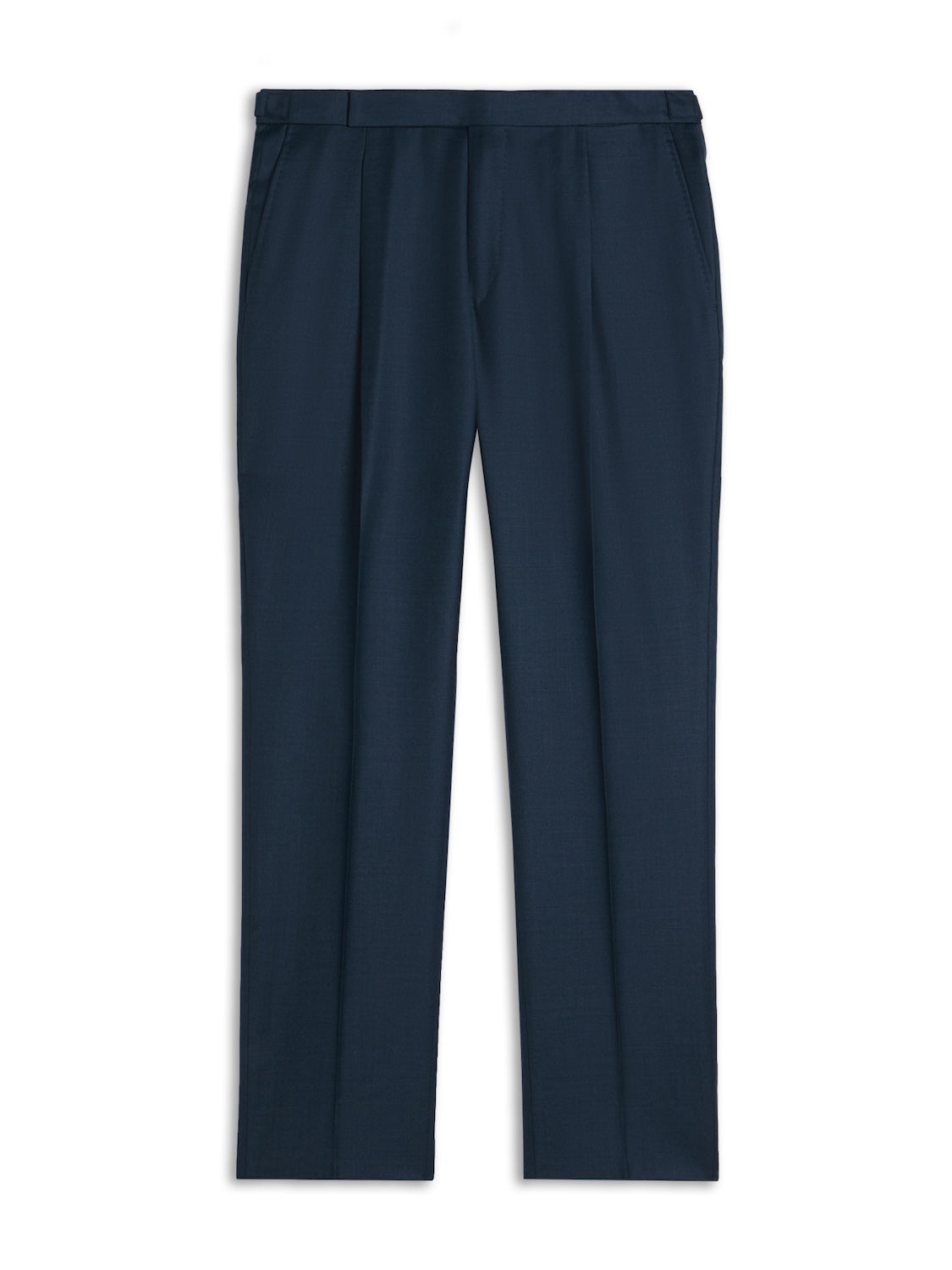 Pantalone regular fit in lana blu