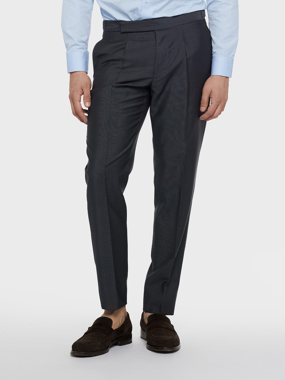 Gray Wool Mohair Trousers