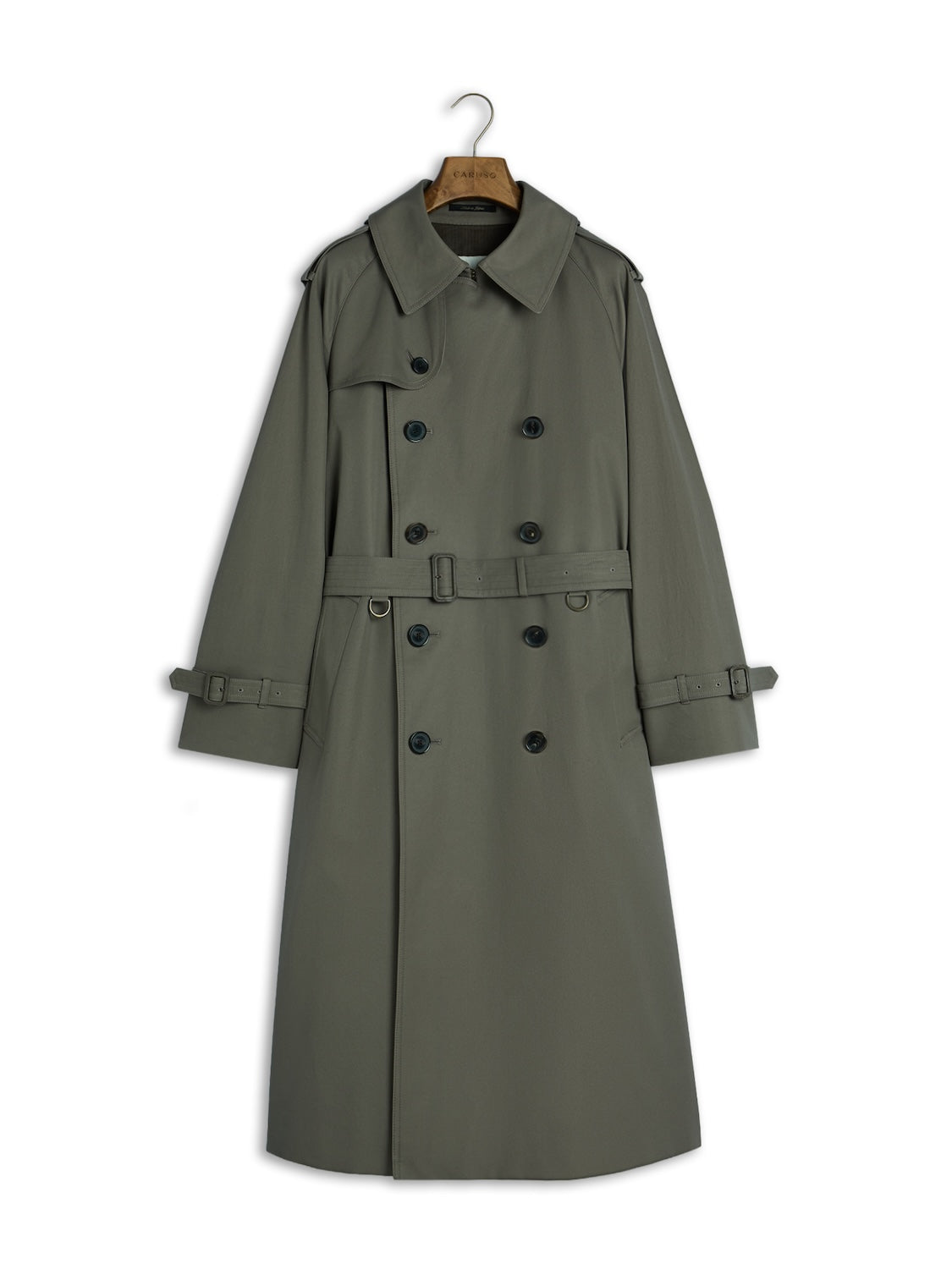 Trench doppiopetto grigio Sanyocoat x Caruso