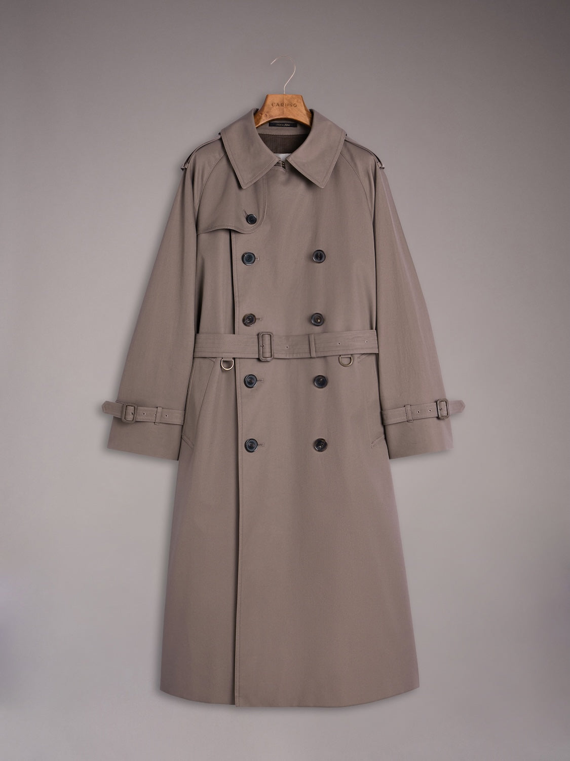 Trench doppiopetto grigio Sanyocoat x Caruso