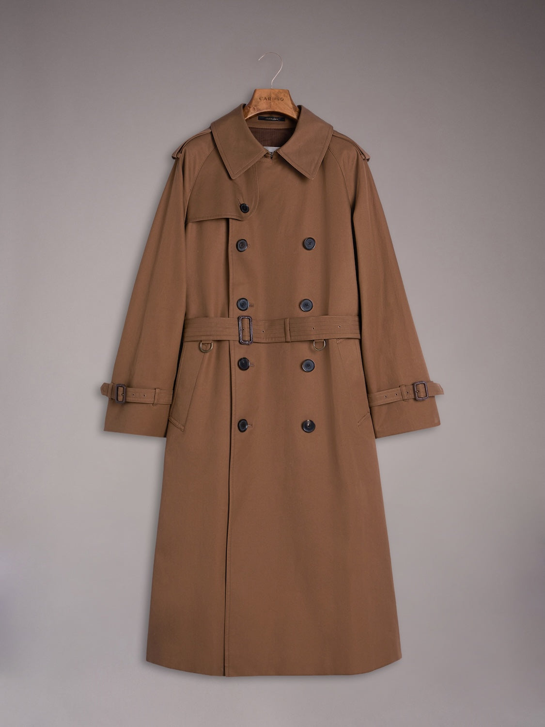 Trench doppiopetto marrone Sanyocoat x Caruso