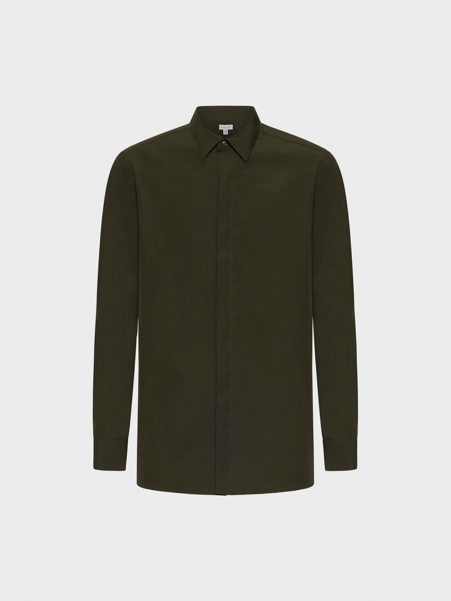 Caruso - Slim fit shirt in green cotton Caruso - Slim fit shirt in green cotton