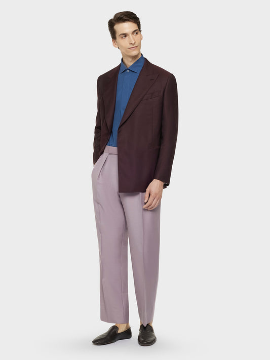 Caruso Menswear Abbigliamento Uomo Camicie Camicia slim in cotone blu look 3