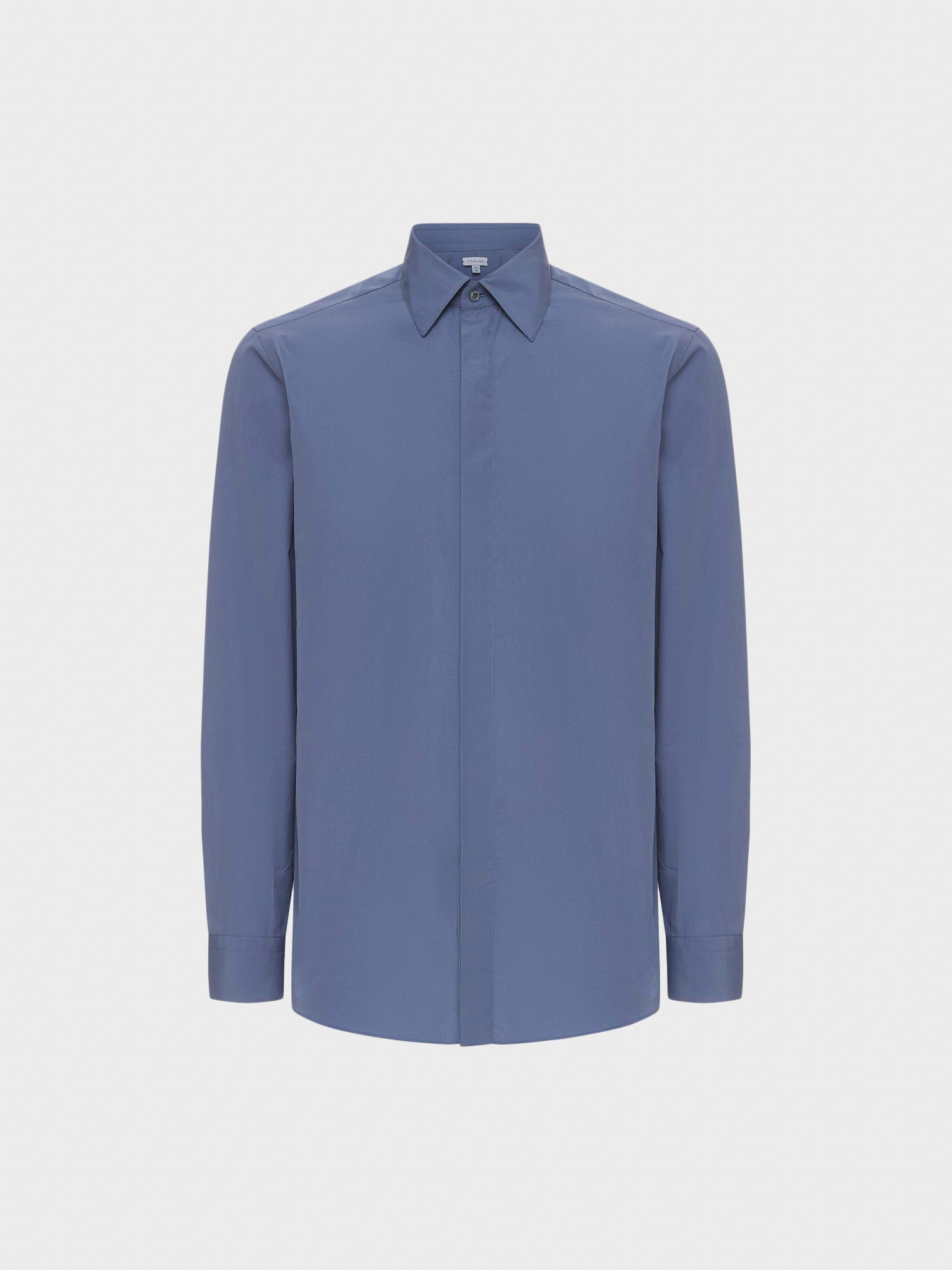 Caruso Menswear Abbigliamento Uomo Camicia slim in cotone azzurra still