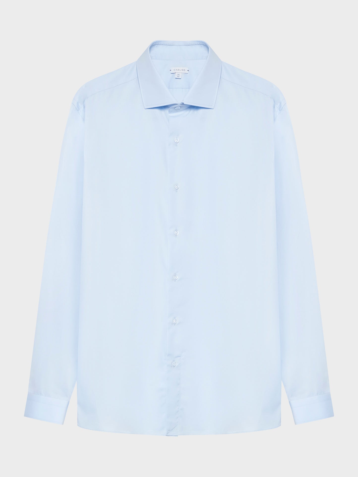 Light blue slim cotton shirt