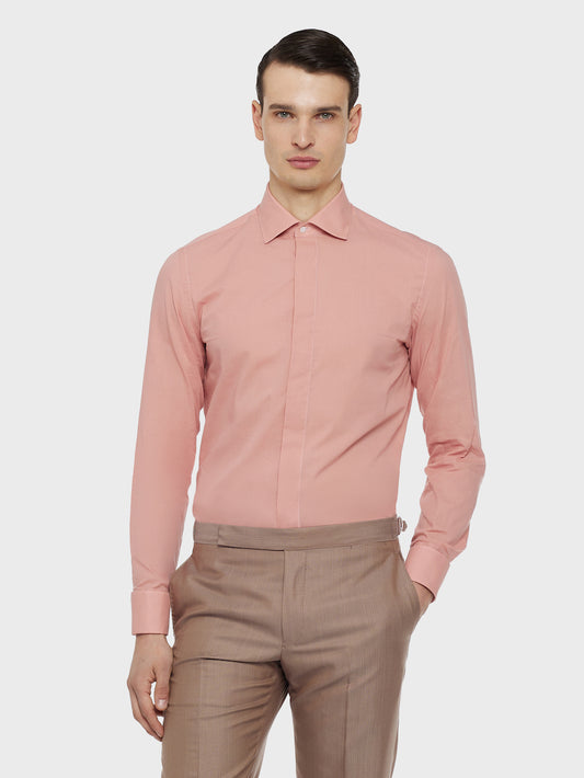 Camicia in cotone rosa