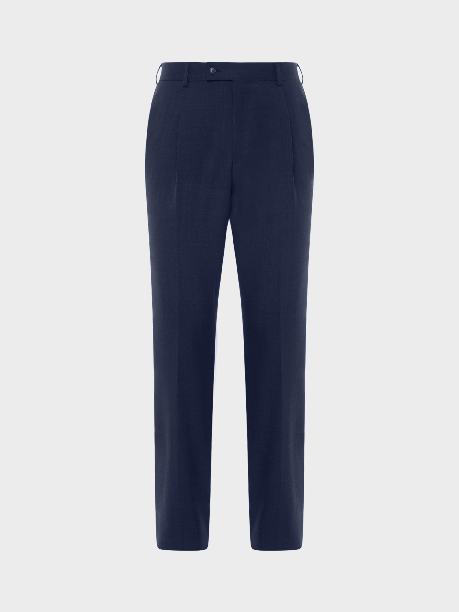 Caruso Menswear Abbigliamento Uomo Pantaloni regular fit in lana blu still