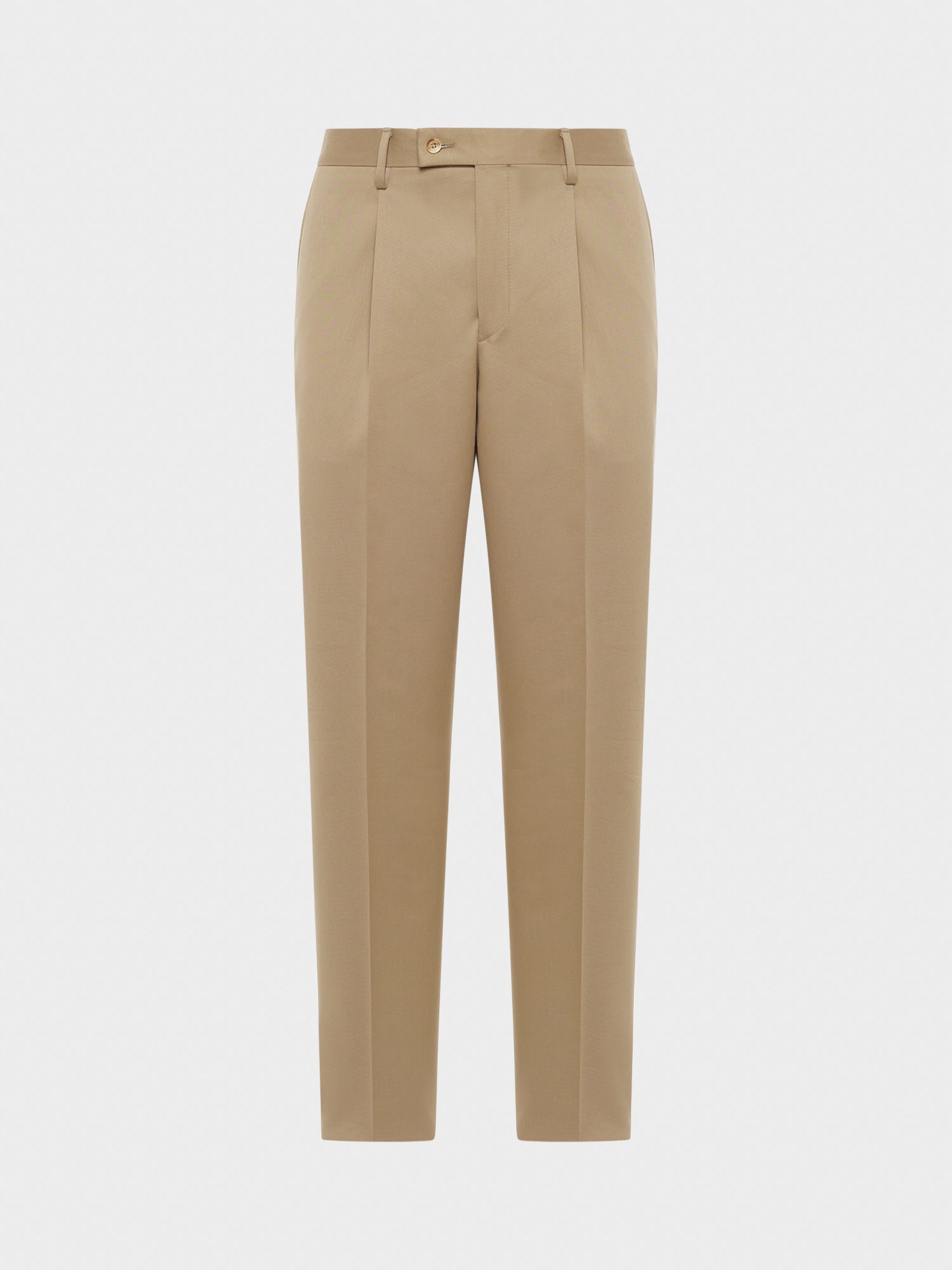 スラックス CARUSO Pleated pants beige J718AZ Men's Elegant and Casual Trousers - Caruso Menswear