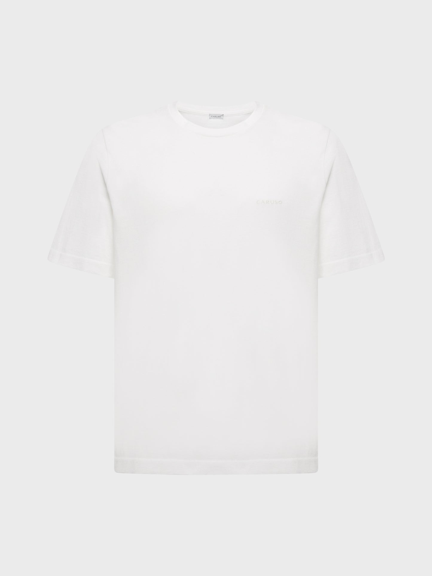 Caruso Menswear Abbigliamento Uomo T-Shirt girocollo seamless in jersey bianco still