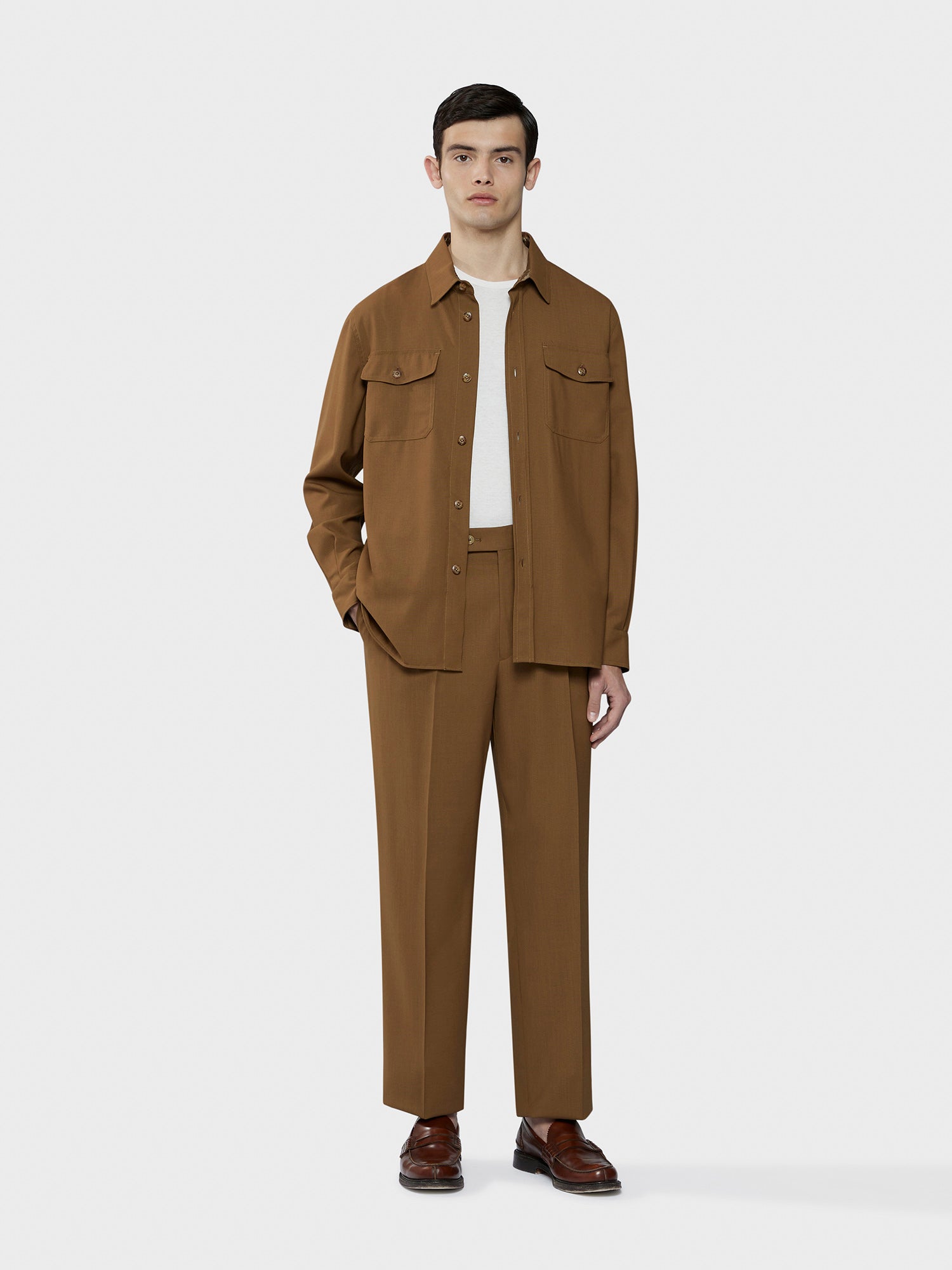 Caruso - Brown wool pants 
